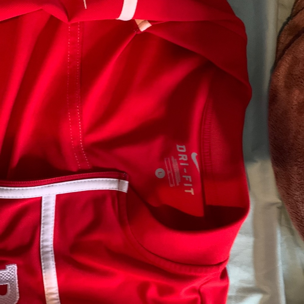 Red track suit for men. Size large. Never Worn